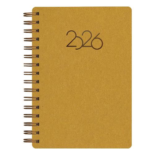 Notabene Agenda giornaliera 2026 12m Gen-Dic Spiralata Verde (14,1x20,5 cm) I734L402