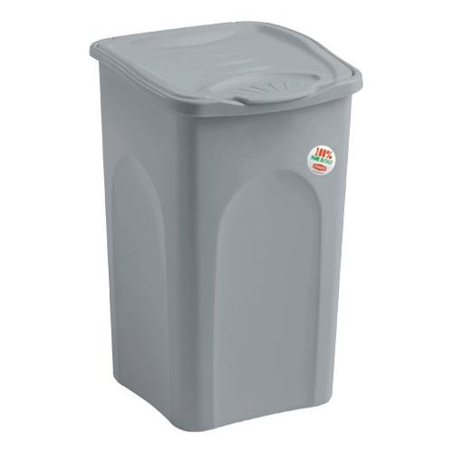 Stefanplast Porta biancheria Plastica (50Lt) PRIMAVERA Stone grey 70237