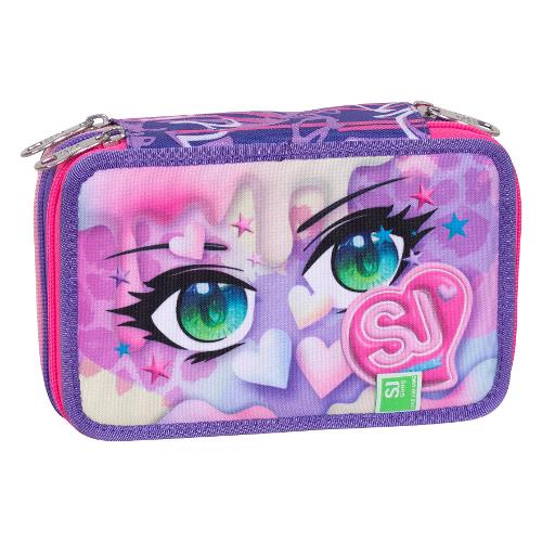 Seven Astuccio triplo scomparto accessoriato SJ FACCE Assortito 30C202551 36 colori con penne e accessori
