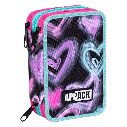Seven Astuccio triplo scomparto accessoriato APPACK 30C702500 36 colori con penne e accessori
