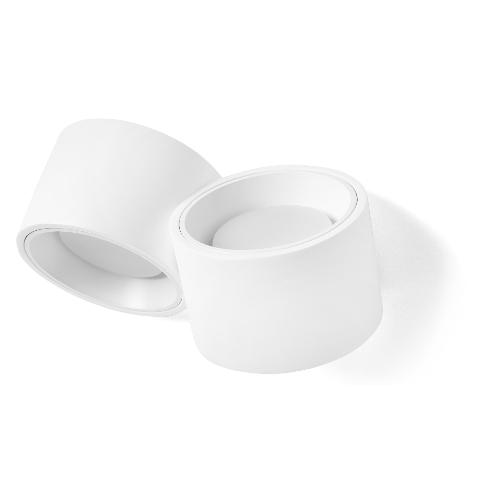 Tecnico Natural Light Applique NASSO Bianco (23,5x14,8x12cm) T518 2 luci - GX53 - Max 20W