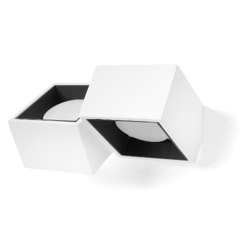 Tecnico Natural Light Applique NASSO Nero (23,5x14,8x12cm) T523 2 luci - GX53 - Max 20W