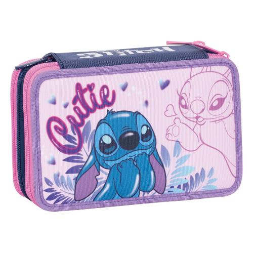 Seven Astuccio triplo scomparto accessoriato LILO & STITCH Blossom 30H302400 36 colori con penne e accessori