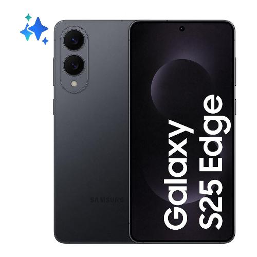 Samsung Smartphone 6,7" GALAXY AI S25 EDGE 5G Titanium Jetblack 256GB SM S937BZKDEUE Ram 12GB