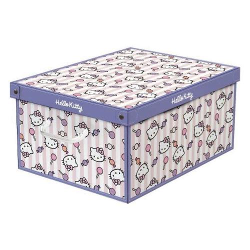 Lavatelli Scatola salvaspazio (50x39x24cm) HELLO KITTY Lilla 660 HK2