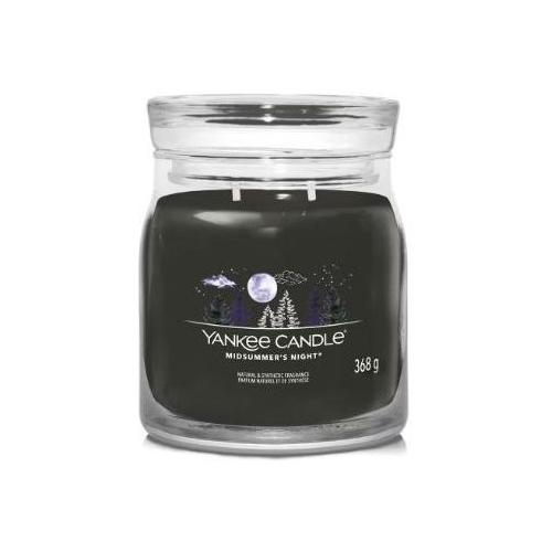 Yankee Candle Candela profumata Midsummer's night (9,3x11,4cm) Giara M 35-50 ore SIGNATURE Nero 1630002E