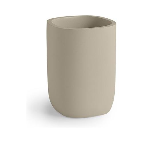 Gedy Bicchiere porta spazzolino YLENIA Tortora (7,7x7,7x10,7 cm) YL98 66