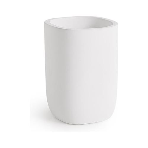 Gedy Bicchiere porta spazzolino YLENIA Bianco (7,7x7,7x10,7 cm) YL98 02