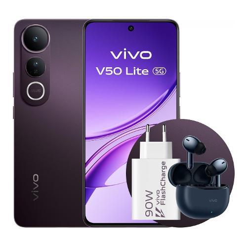 Vivo Smartphone 6,77" V50 LITE Bundle 5G Phantom black ( 256GB Ram 8GB 6500mAh )