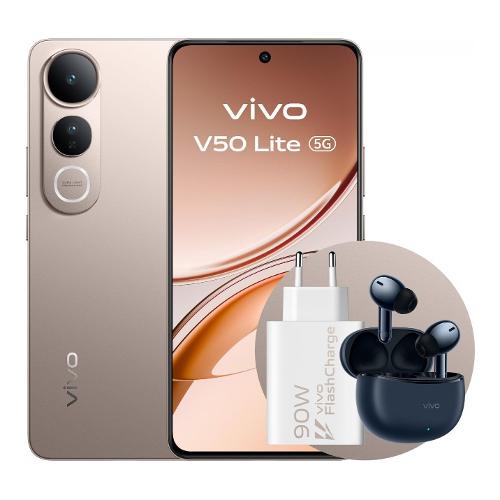 Vivo Smartphone 6,77" V50 LITE Bundle 5G Titanium gold ( 256GB Ram 8GB 6500mAh )