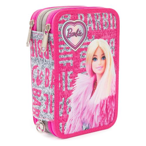 Giochi Preziosi Astuccio triplo completo 36 colori con penne e accessori BARBIE Fucsia BA987000