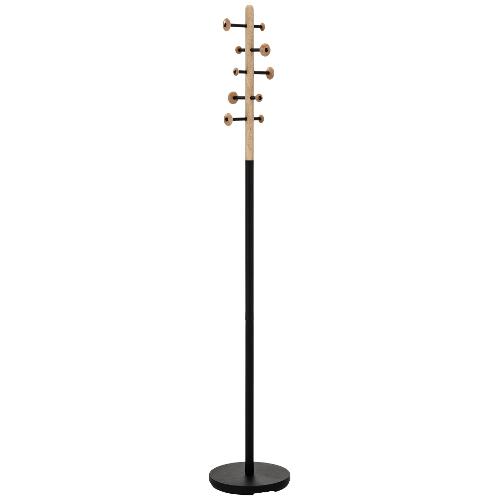 Amicasa KATE Appendiabiti Nero Metallo, Legno