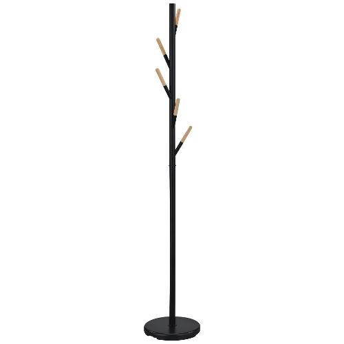 Amicasa ROXY Appendiabiti Nero Metallo, Legno