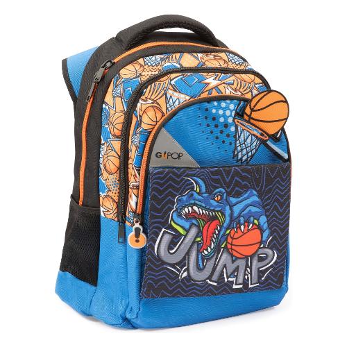 Go Pop Zainetto Round SLAM DUNK - 24 Lt Blu e Arancio GG9X6220