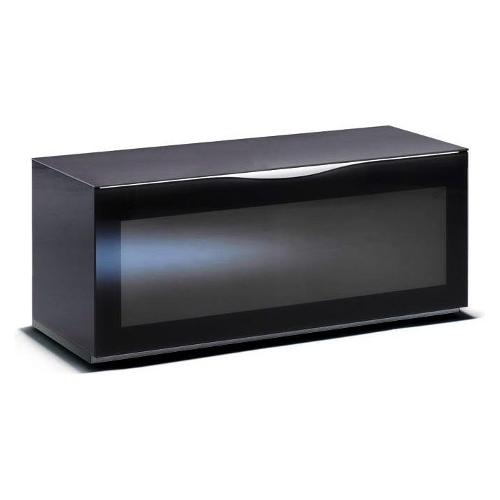 Munari MODENA Porta tv Vetro nero lucido (125x50x53,5cm)