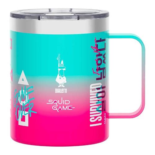 Bialetti Tazza termica Camp Mug inox (420ml) SQUID GAME Bicolor SQUID003