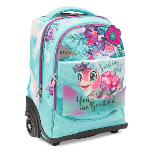 Go Pop Zaino trolley TURTLE BLOOM - 36 Lt Verde multicolor GG9X7410