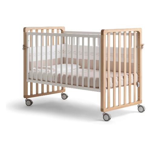 Pali Set lettino infanzia evolutivo trasformabile TRANSFORMER Bianco e Naturale 0127TRAN