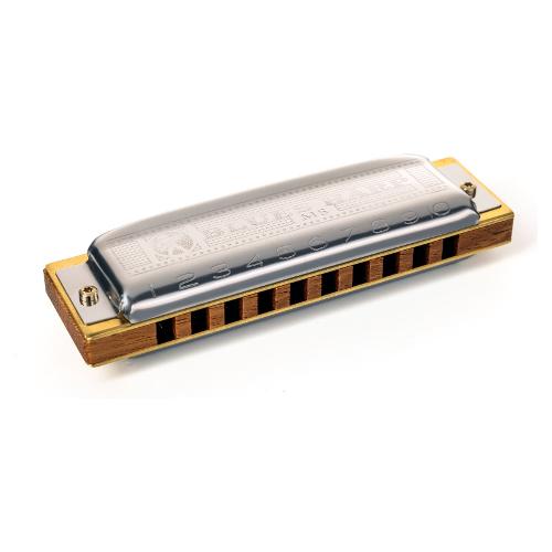 Hohner Armonica La MS SERIES Blues Harp Silver e Wood 732493