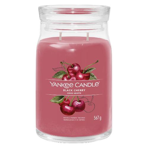Yankee Candle Candela profumata Black Cherry (9,3x15,7cm) Giara L 65-80 ore SIGNATURE Rosso 1701380E
