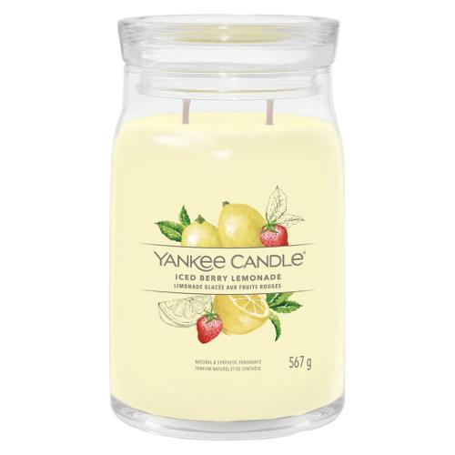 Yankee Candle Candela profumata Iced berry lemonade (9,3x15,7cm) Giara L 65-80 ore SIGNATURE Giallo 1629983E