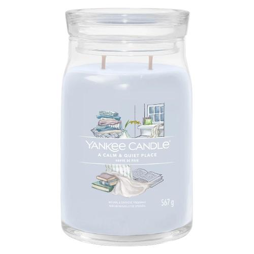 Yankee Candle Candela profumata Calm & Quiet Place (9,3x15,7cm) Giara L 65-80 ore SIGNATURE Lilla 1701373E