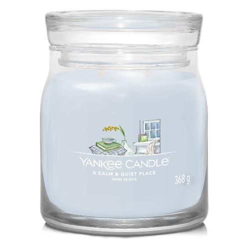 Yankee Candle Candela profumata Calm & Quiet Place (9,3x11,4cm) Giara M 35-50 ore SIGNATURE Lilla 1701384E