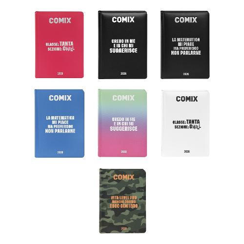 Comix Diario scolastico Standard 2025/26 13m Ago-Set Assortito 73495