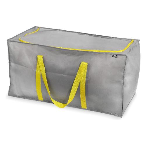 Domoliving Scatola salvaspazio sacca multiuso (90x45x45cm) TAURUS Grigio e Giallo 907404