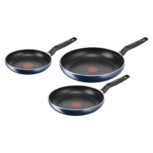 Lagostina Set padelle Alluminio antiaderente MIRTILLO Blu e Nero 010259600003