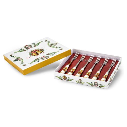 Fade Set forchette dessert 6 pz Bone China (16cm) BELLS Cromo multicolore 58643