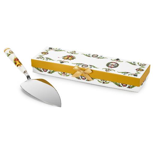 Fade Pala torta Bone China BELLS Bianco multicolore 58644