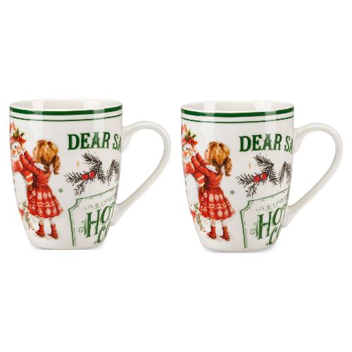Fade Set tazze Mug 2 pz (350ml) SUSY Bianco e Verde 58984