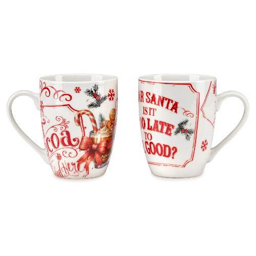 Fade Set tazze Mug 2 pz (350ml) CHOCOLAT Bianco e Rosso 58979
