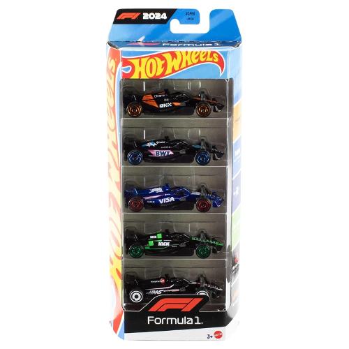 Mattel Set auto modelli Formula 1 scala 1:64 5 pz HOT WHEELS Assortito JGF58