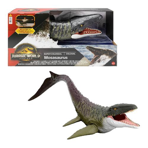 Mattel Mosasauro Super Colossale (91cm) JURASSIC WORLD REBIRTH JGB51