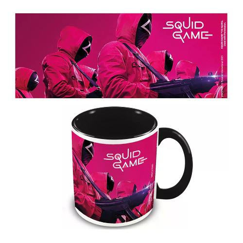 Pyramid International Tazza mug Ceramica (315ml) Masked Men SQUID GAME Fucsia e Nero MGC27080