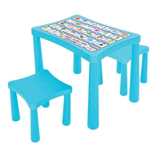 Biemme by Bcs Tavolino con coppia sgabelli Blu 2097 SAZ