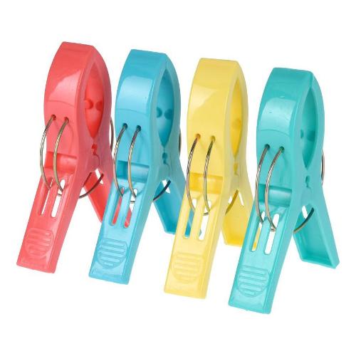 Koopman Mollette Plastica 4 pz blocca telo mare Colori assortiti CY5656590
