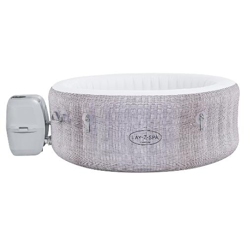 Bestway Spa idromassaggio Cancun Airjet gonfiabile (180x66cm) 4 persone LAY Z SPA Grigio effetto rattan 60003