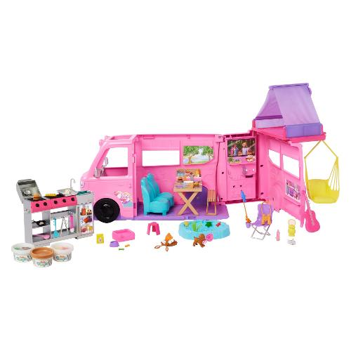 Mattel Camper dei Sogni con accessori BARBIE Rosa HRJ78