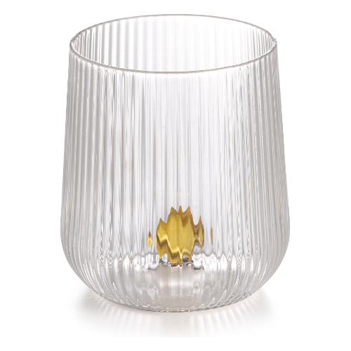 Ivv Bicchiere Acqua Vetro borosilicato (330ml) GEMME Trasparente e Ambra 8986 1