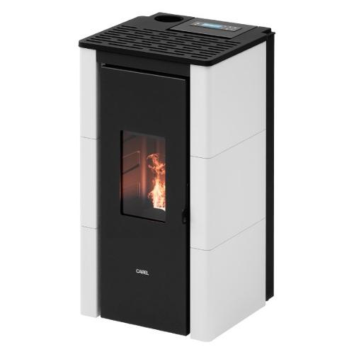 Cadel Stufa pellet 7kW CRISTAL 7 UP T2 White 5 stelle Classe A+ 7025039
