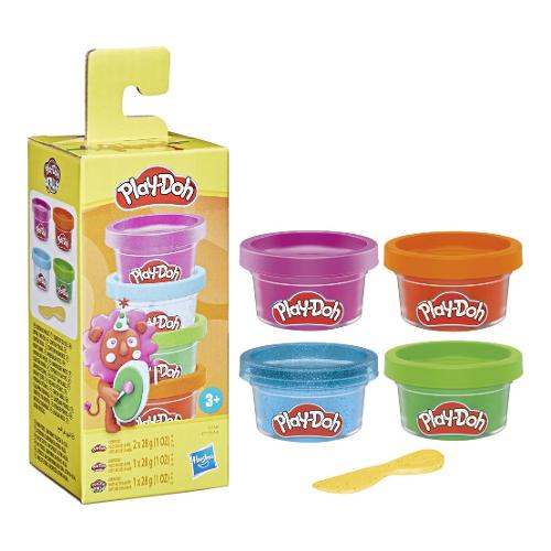 Hasbro Pasta modellabile Mini color pack 4 barattoli 28gr e accessorio PLAY DOH Assortito F71725L2