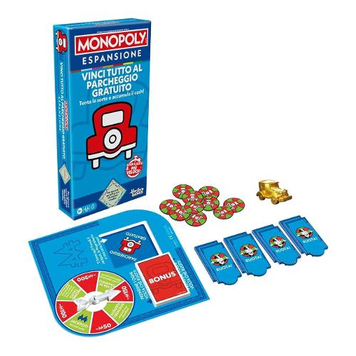 Hasbro Espansione  Vinci tutto al Parcheggio Gratuito per gioco in Italiano MONOPOLY G0718103