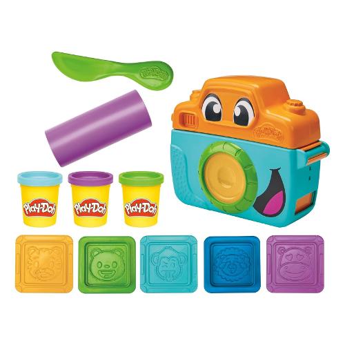 Hasbro Pasta modellabile Starter set Macchina fotografica 3 barattoli 56 gr e accessori PLAY DOH G05025L0