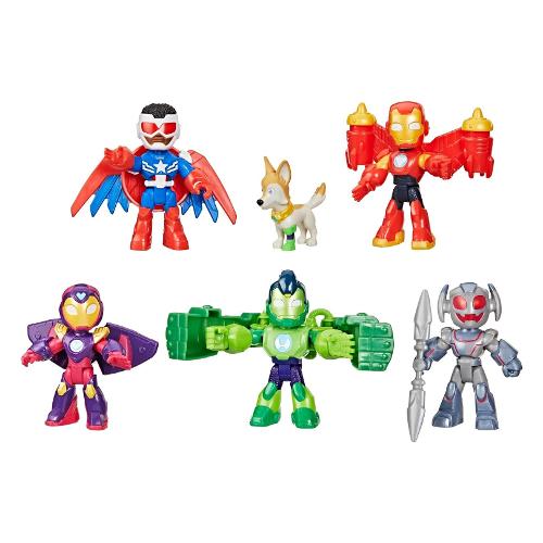 Hasbro Iron Man e Avengers in armatura 6 pz MARVEL IRON MAN AWESOME FRIENDS G12555L00