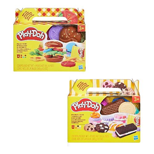 Hasbro Pasta modellabile Food Shapes 6 barattoli 57gr e accessori PLAY DOH Assortito G16095L0