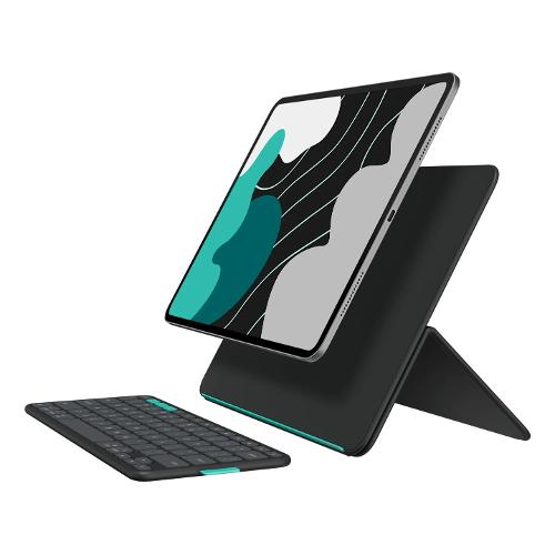 Logitech Custodia con tastiera iPad Pro 11" M4° iPad Air 11" M2 ° iPad Air 11" M3 FLIP FOLIO Black graphite 920 013400
