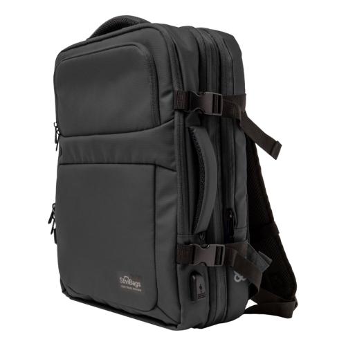 Stivibags Zaino viaggio (40Lt) espandibile 60Lt con pompa sottovuoto AIRMAX nero (30x20x46 cm) 88001